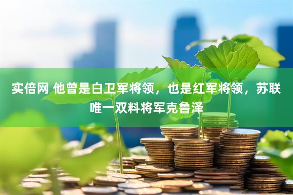 实倍网 他曾是白卫军将领，也是红军将领，苏联唯一双料将军克鲁泽