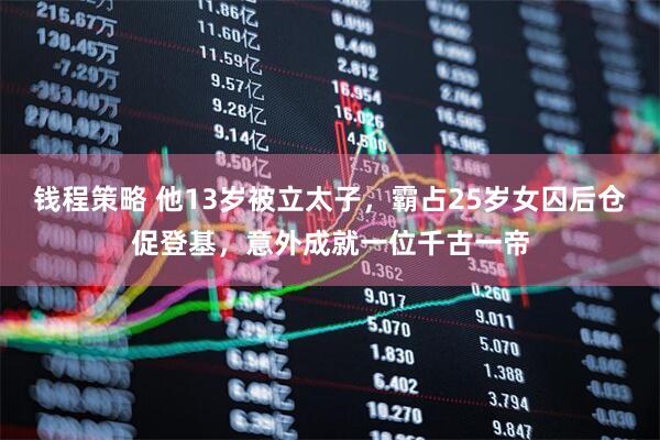 钱程策略 他13岁被立太子，霸占25岁女囚后仓促登基，意外成就一位千古一帝